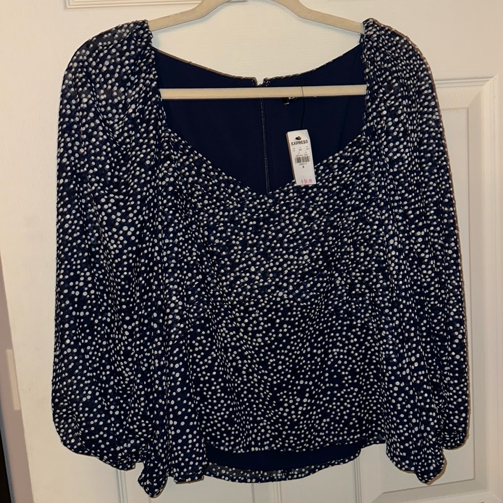 Polka dot blouse